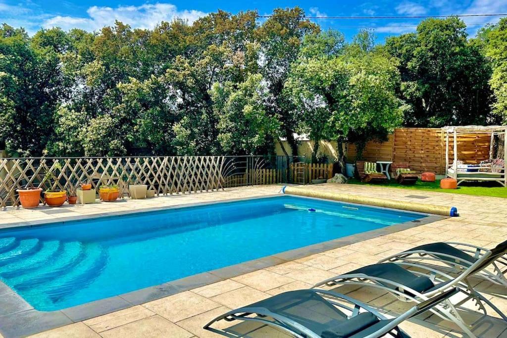 Sussargues Appart Independent Garden Pool & Spa מראה חיצוני תמונה